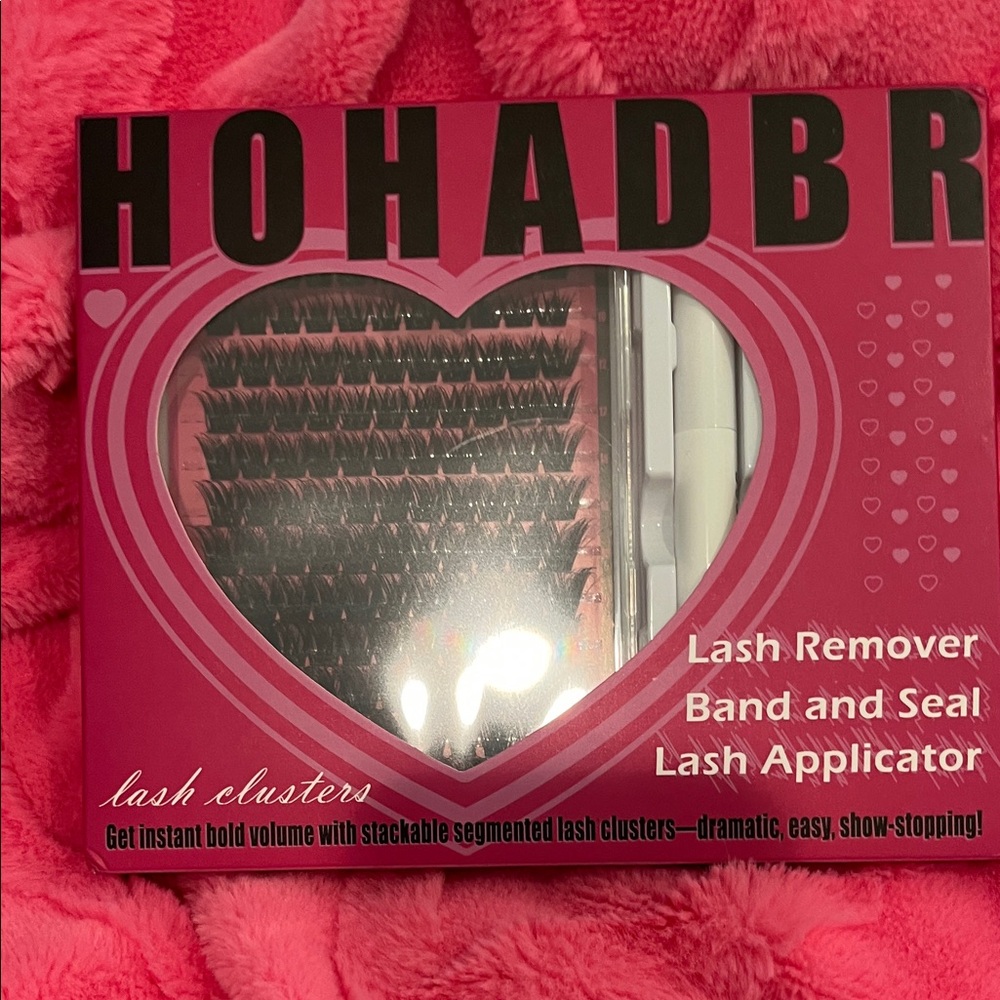 Pink Lash Clusters with Applicator & Remover